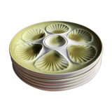 6 oyster / shellfish plates Moulin des Loups