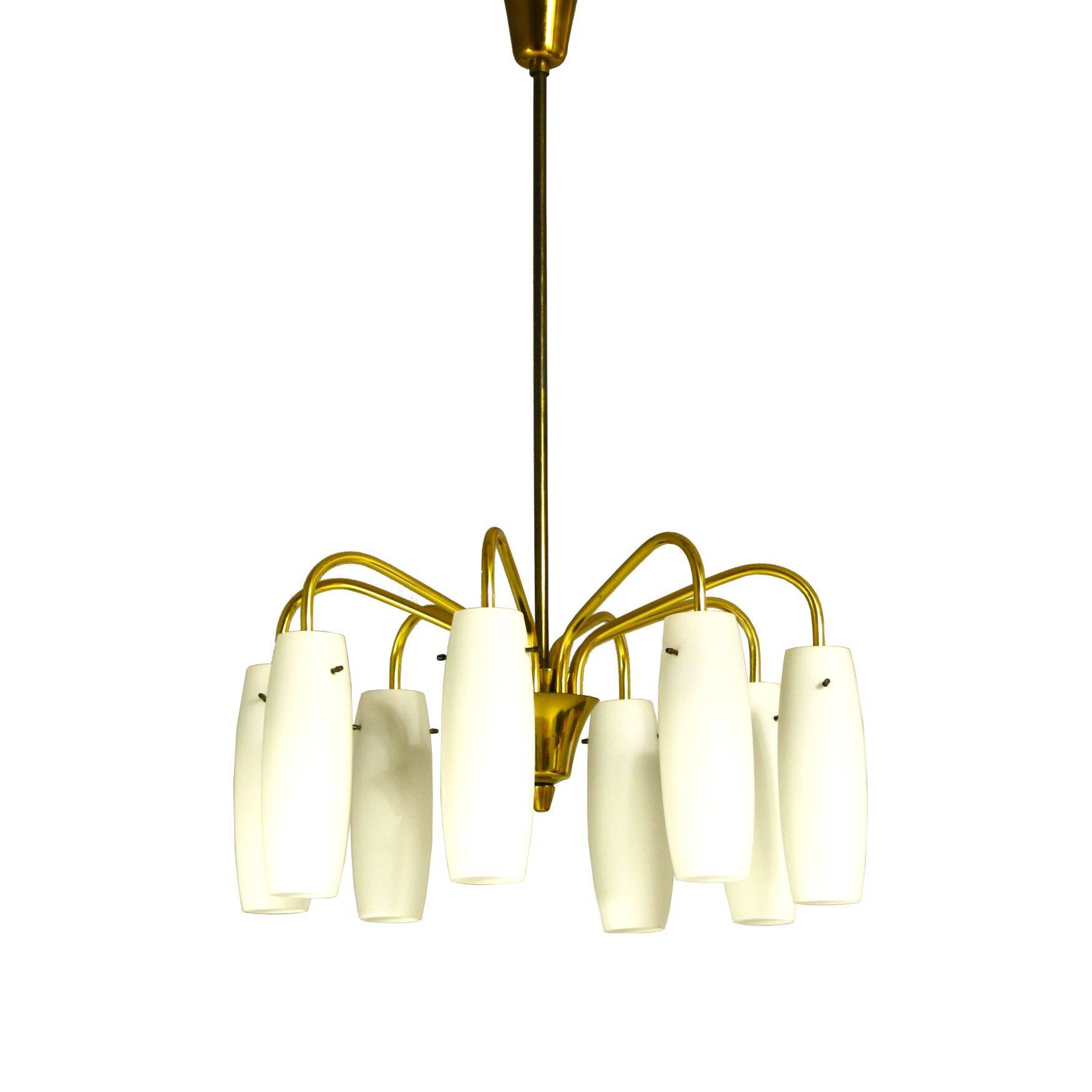 Lampe à Suspension en Laiton des Années 1960 provenant d'Autriche