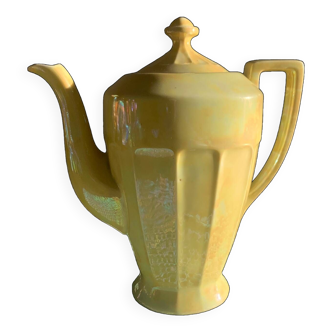 Pearly art deco teapot