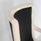 Pair of bone marquetry armchairs