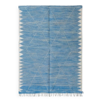 Blue Zanafi Moroccan rug 200x300 cm
