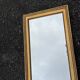 Large gold mirror 150 cm long classic style beaded frame