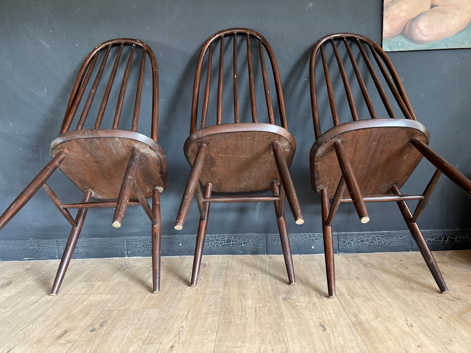 Trois chaises vintage
