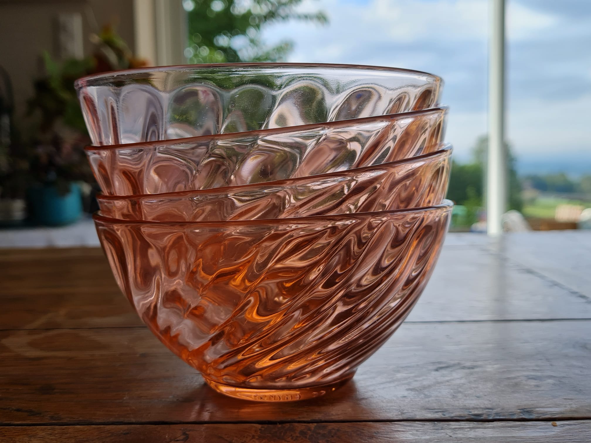 Set of 4 bowls arcopal model rosaline