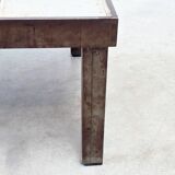 Roger Capron steel and ceramic coffee table
