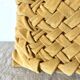 Coussin vintage velours plissé