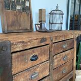 Old wooden workbench
