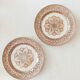 Set of 2 flat plates Petrus Regout, Tancrède