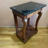 Console Restauration en placage d'acajou