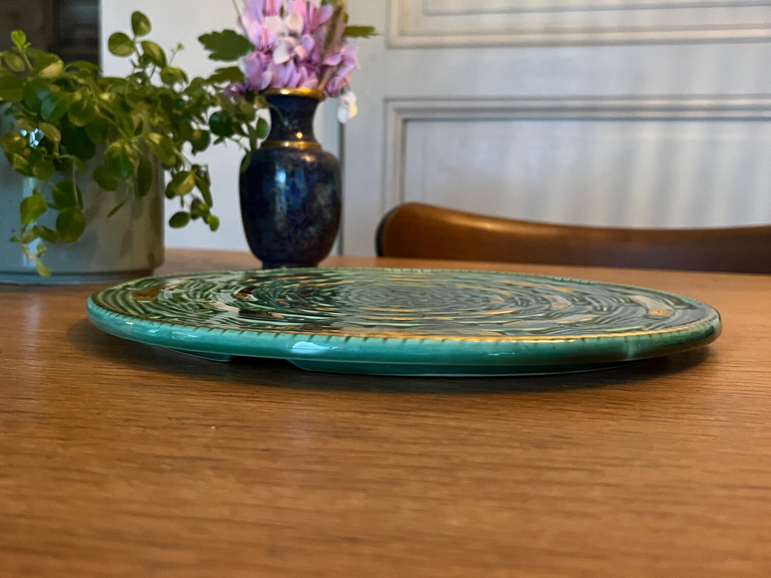 Sarreguemines earthenware trivet