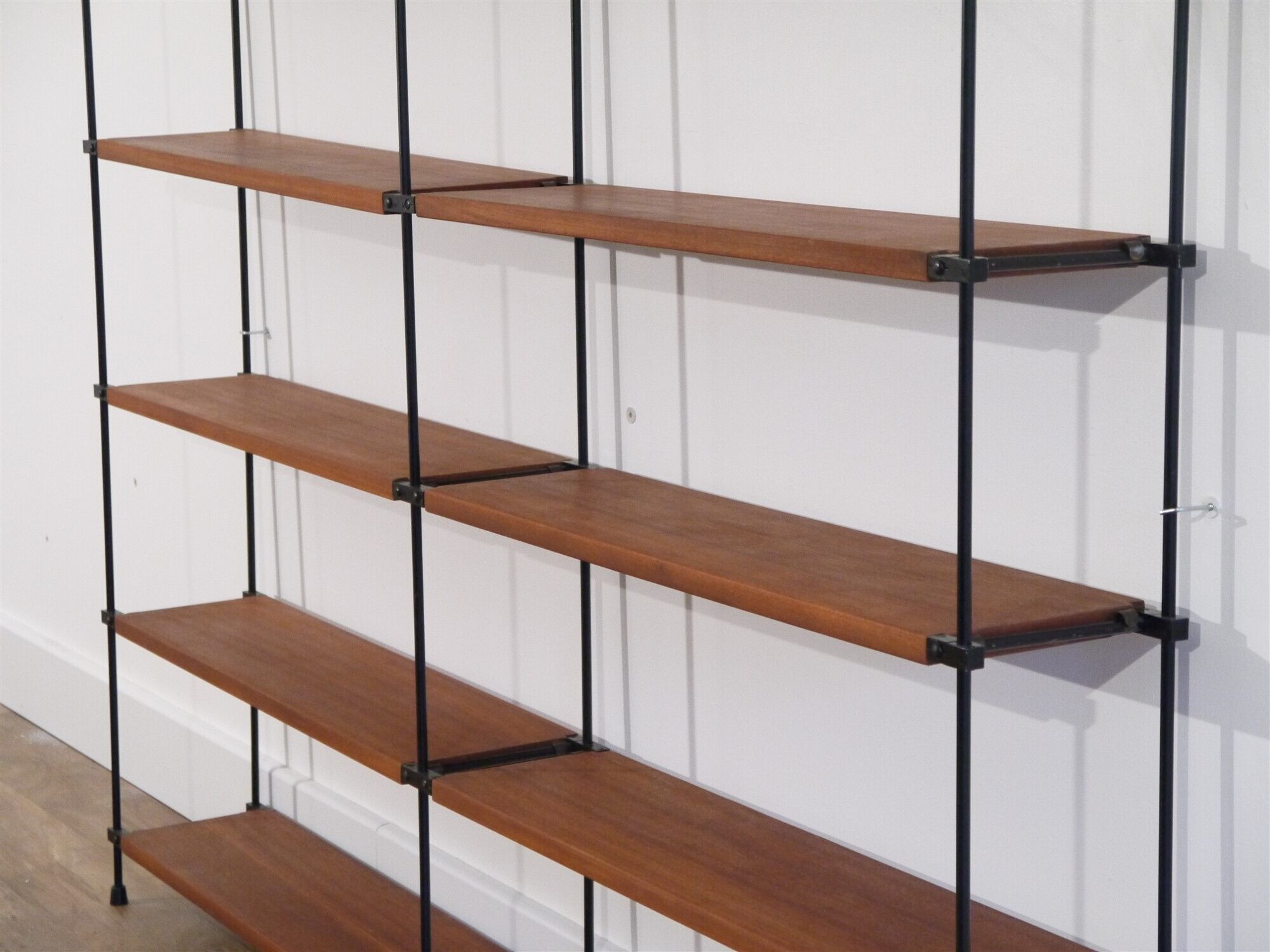 Vintage shelves in teak and metal 1960