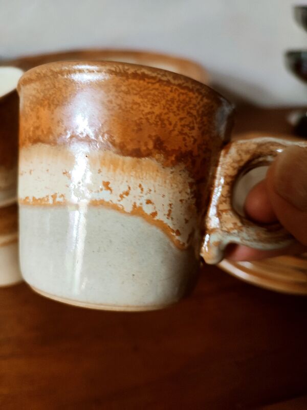 Service à café et dessert en grès west Germany