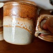 Coffee service and dessert in stoneware west Germany