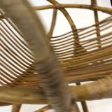Rattan armchair by Rohe Noordwolde, 1960