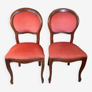 Paire de chaises Louis Philippe