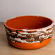 Enamelled terracotta salad bowl