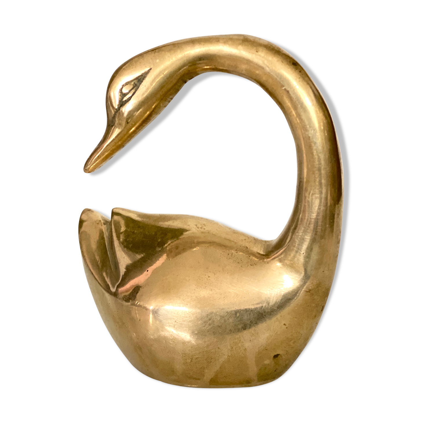 Ancien cygne en laiton
