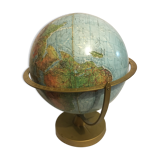 World map in relief