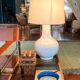Lampe en céramique blanche, 1970