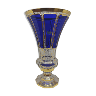 Bohemian crystal vase