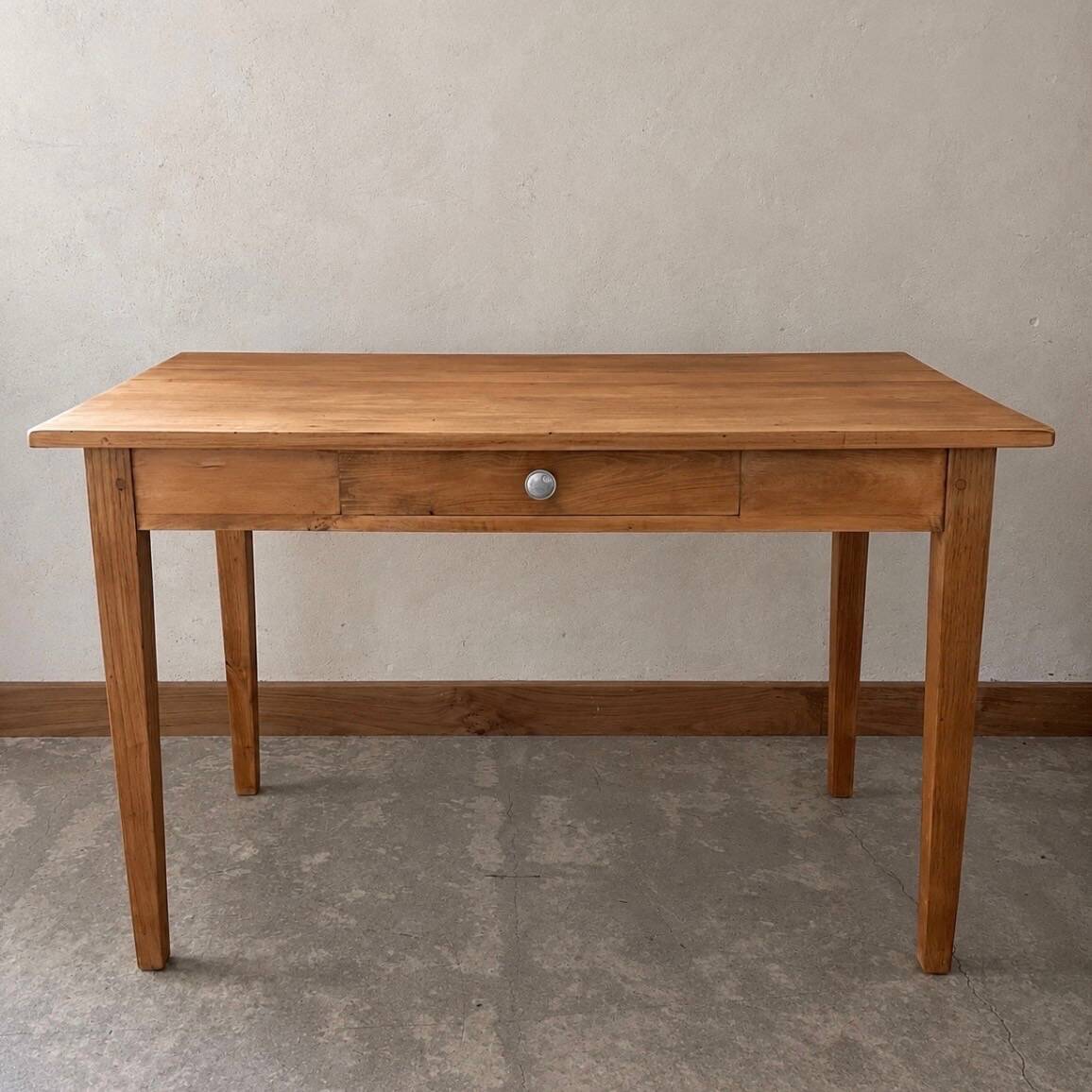 Farm table with a drawer