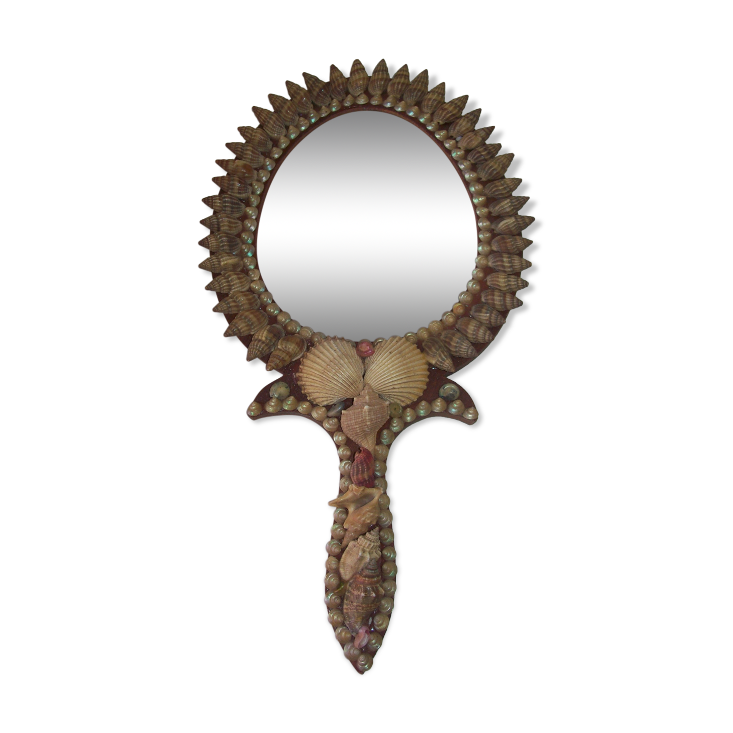 Hand or hanging shell mirror