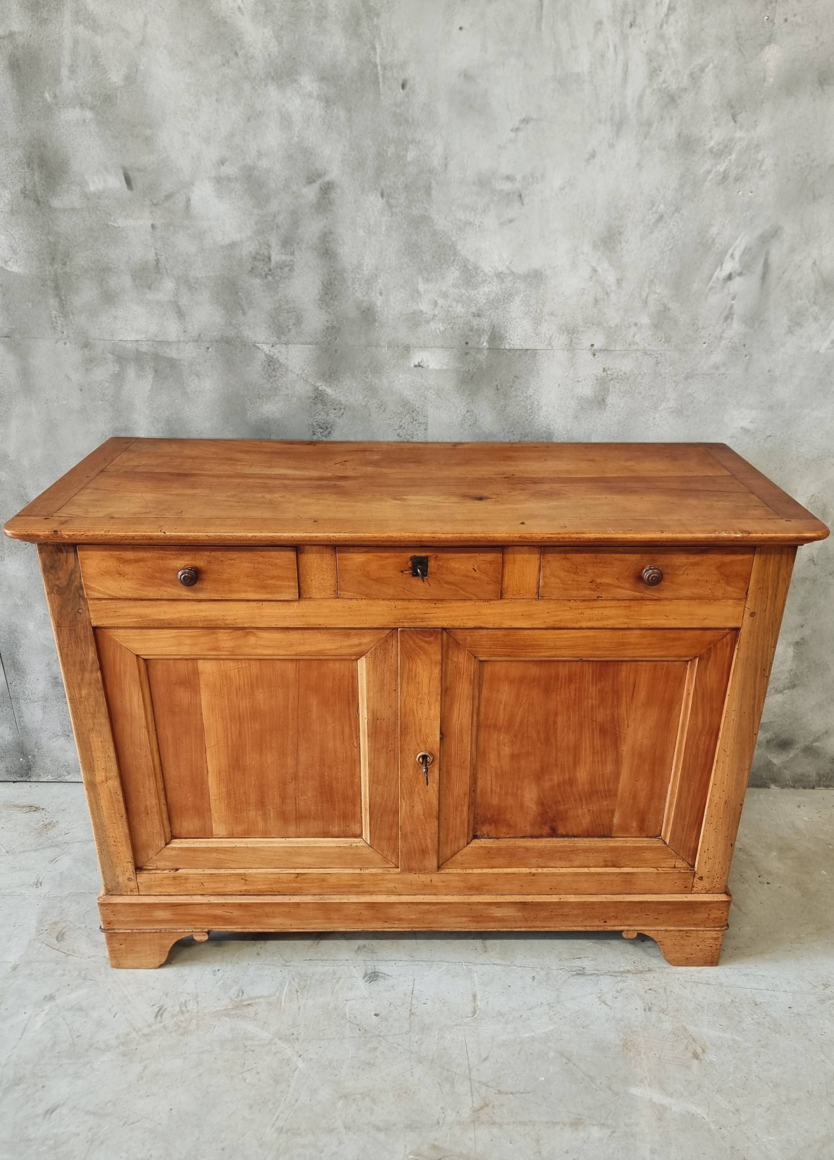 Buffet ancien enfilade commode 19ème siècle en merisier français