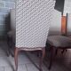 6 Louis XV chairs – traditional upholstery with springs – solid wood