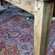 Table de ferme 230 x100 ,chêne clair patiné,