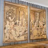 Paire de tapisseries