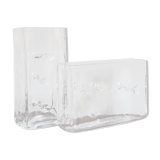 2 Murano glass vases design Toso Renato for Fratelli Toso, Italy 1964