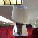 1950s wooden table lamp