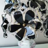 Table lamp with glass flowers, 80