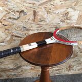 Ancienne raquette tennis courts professionnel bois