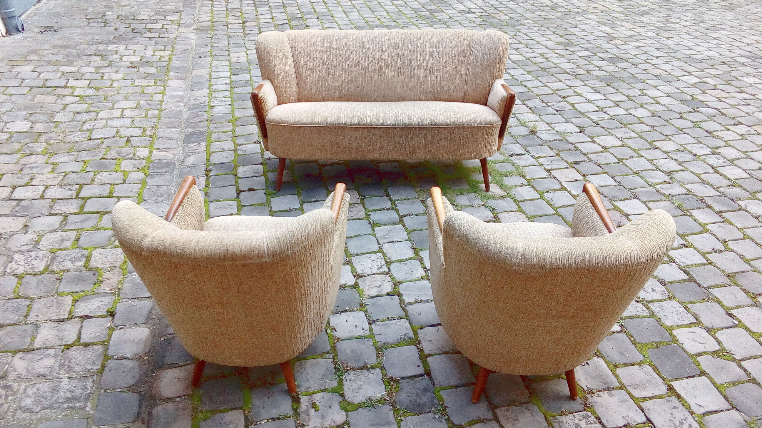 Set 1 1 Scandinavian sofa couch chairs Danish 50s 60s