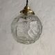 Lot 3 vintage glass hanging lamps