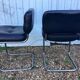 Pair of vintage armchairs 70 black
