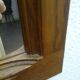 rectangular wall mirror with classic rustic brown wood frame