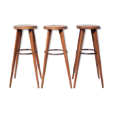 Lot de 3 tabourets de bar