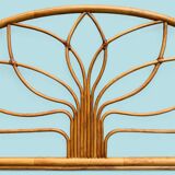 Vintage rattan headboard 1970 140cm