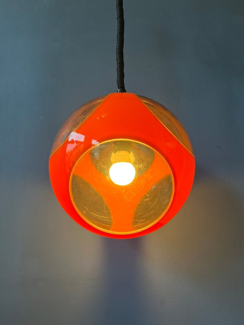 Orange suspension 'Bug Eye' space age