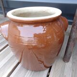 Glazed stoneware grease pot