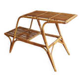 1950's Rattan Flower Stand