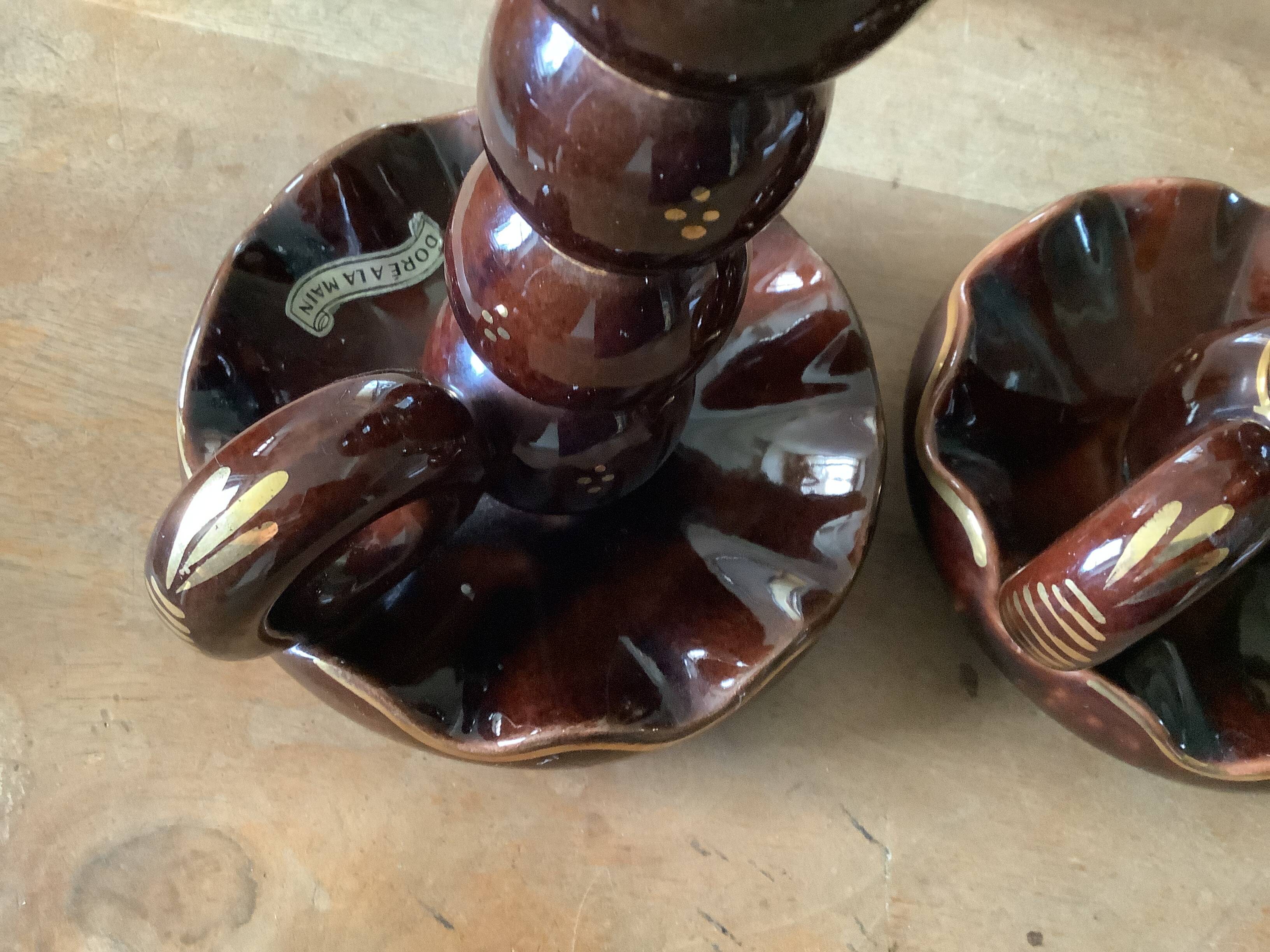 Lot bougeoirs vintage