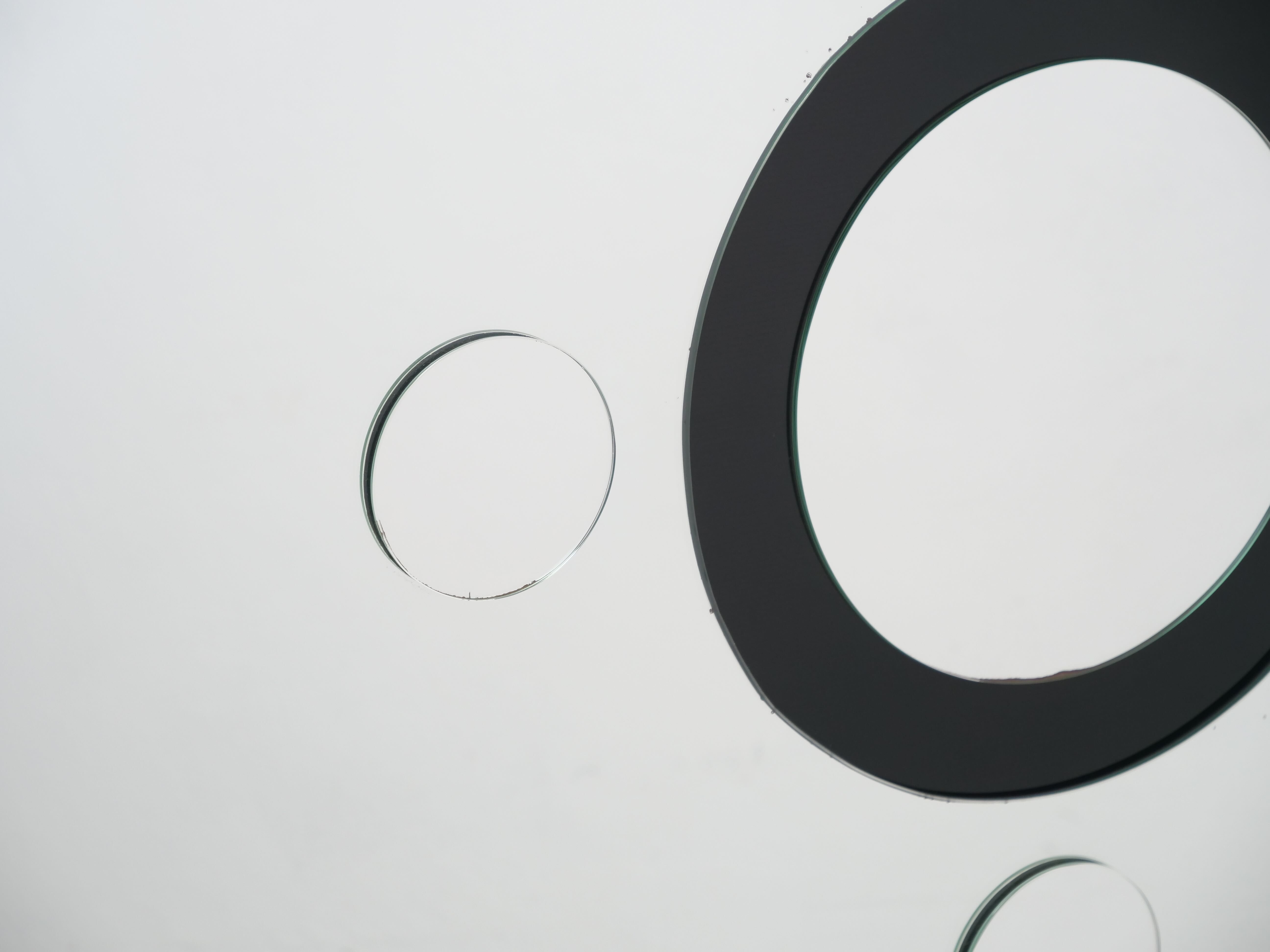 large decorative relief mirror 1980