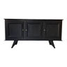 Brutalist black sideboard from the 60s