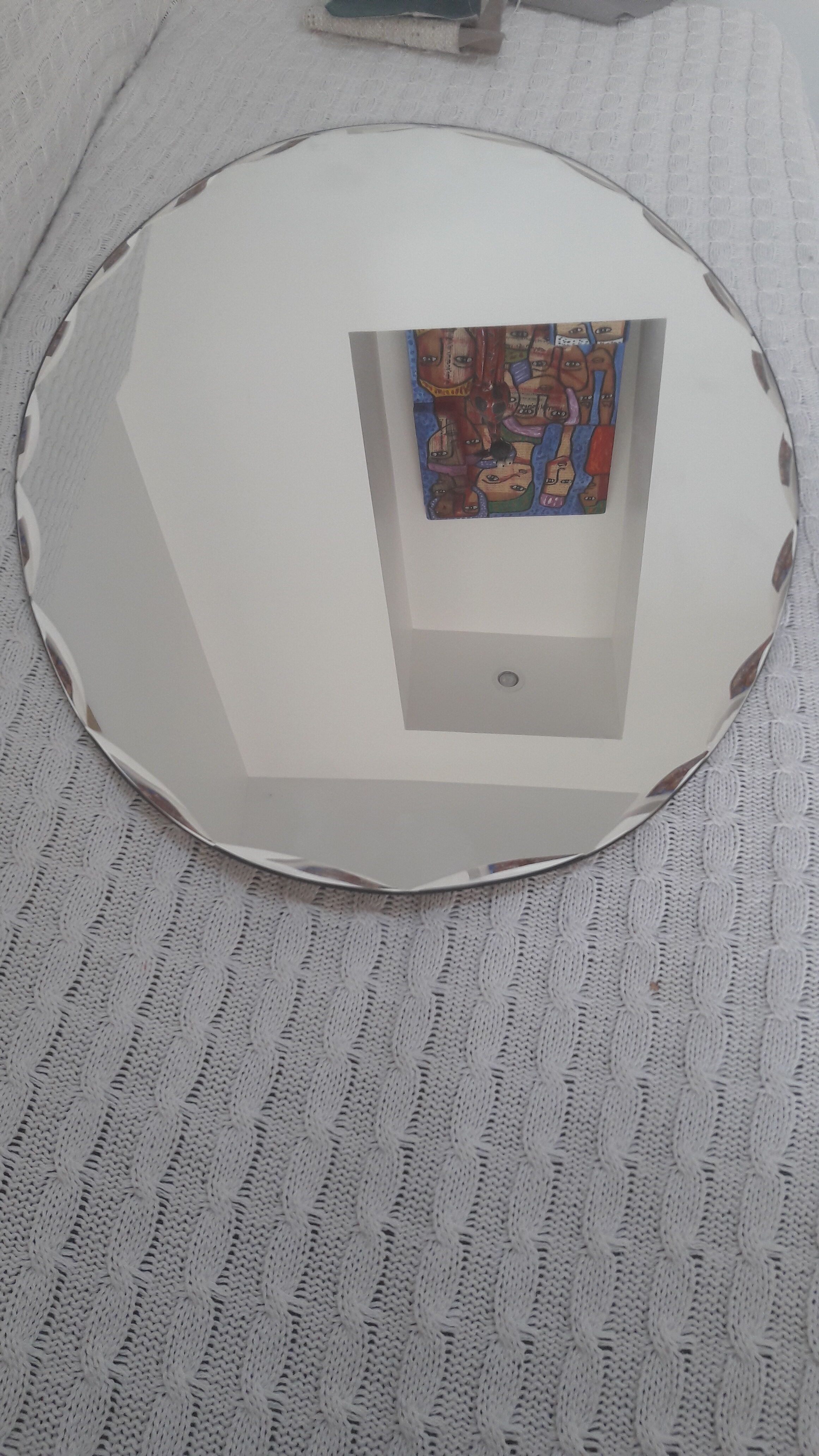 Years 80 beveled mirror 70x47cm