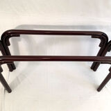 Vintage black/red wood console