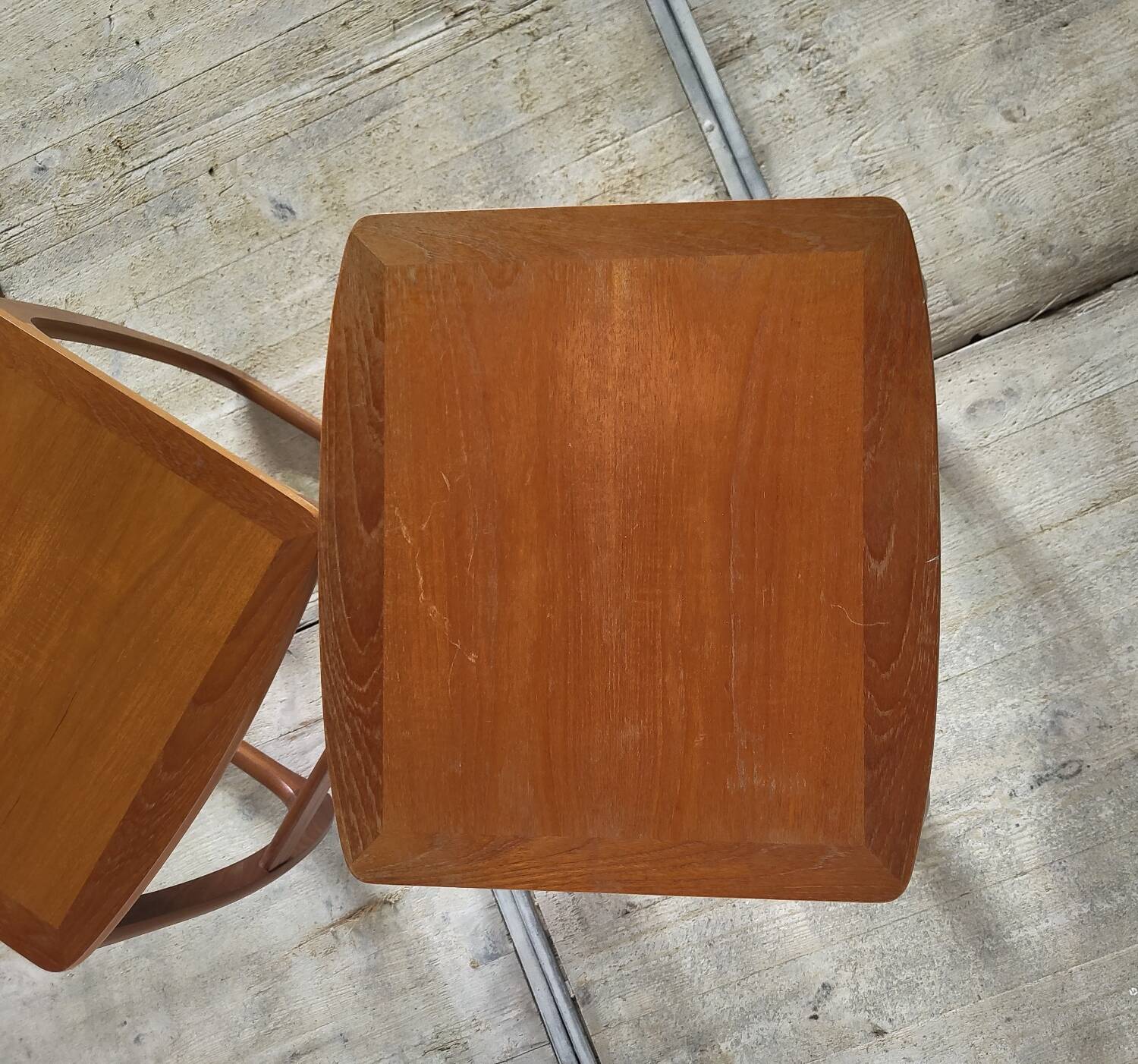 Mid-century nesting coffee tables nathan