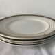 8 dessert plates in golden porcelain and saint Amand Ceranord